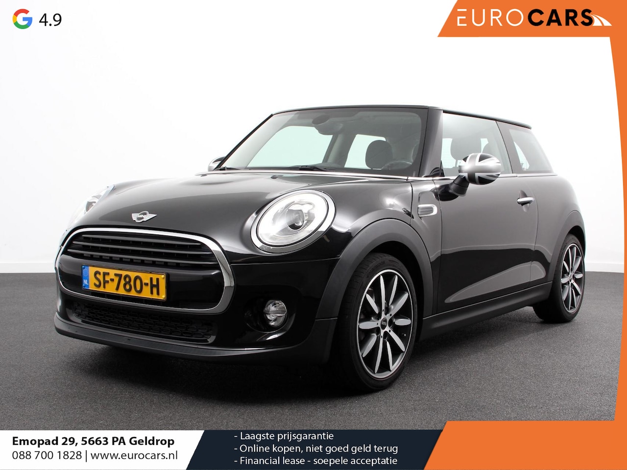 MINI Cooper - Mini 1.5 136pk Serious Business | Navigatie | Airco | Lichtmetalen velgen | Cruise Control - AutoWereld.nl