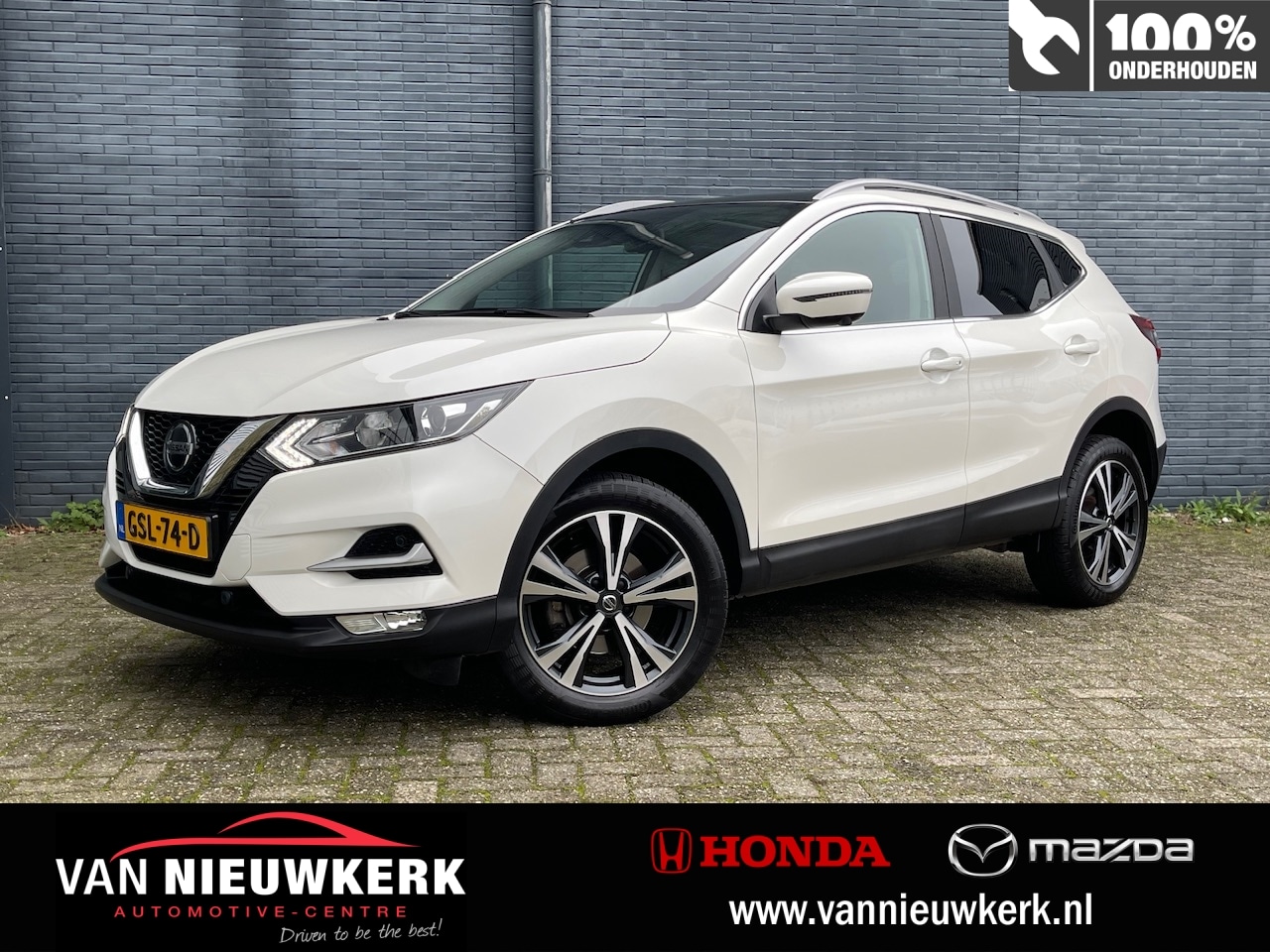 Nissan Qashqai - 1.3 DIG-T 160pk Automaat N-Connecta | Panoramisch Dak | Navigatie & Carplay | 360 Parkeer - AutoWereld.nl