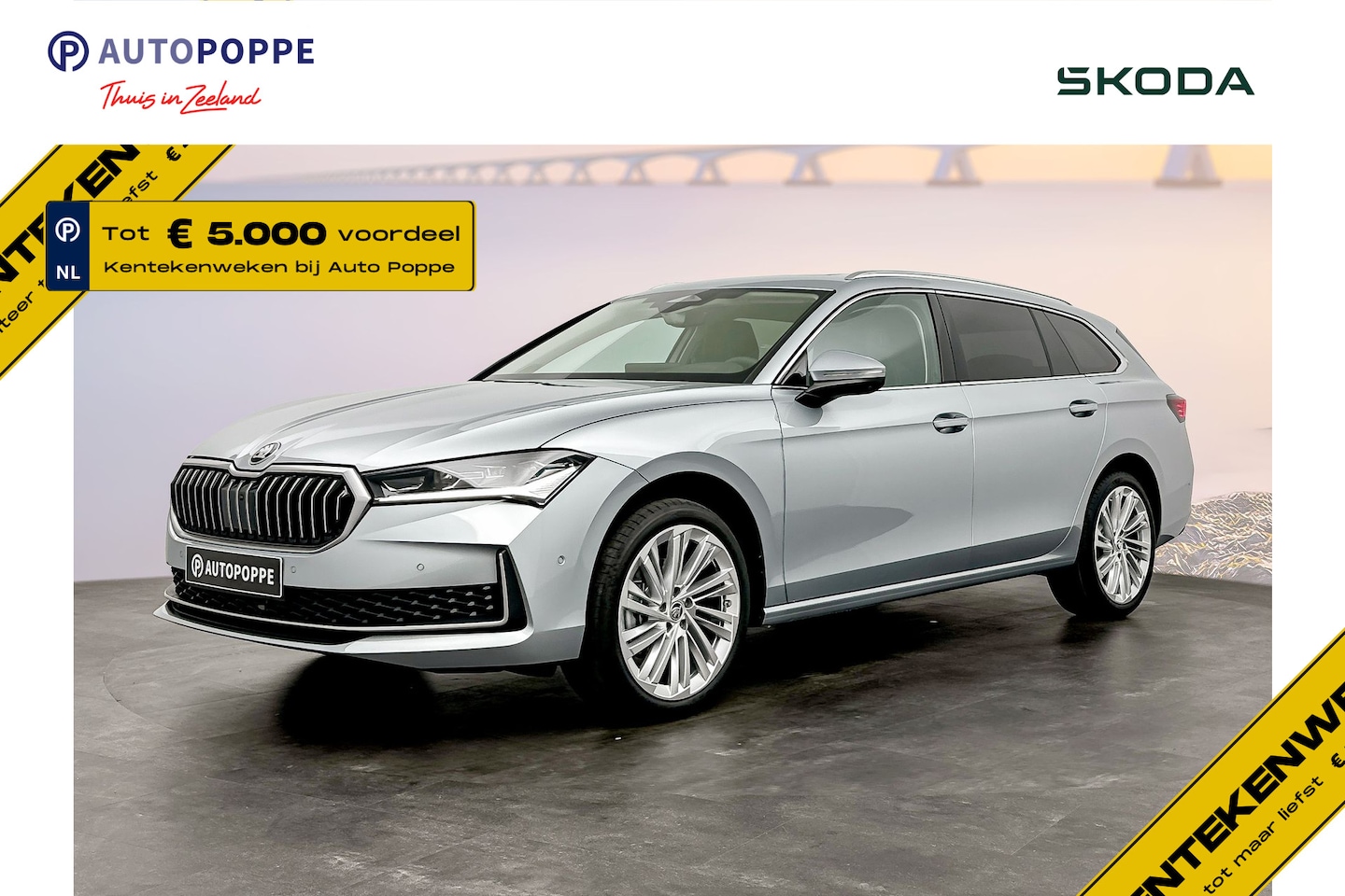 Skoda Superb Combi - 1.5 TSI MHEV First Edition Trekhaak - 19"LM - Infotainment - AutoWereld.nl