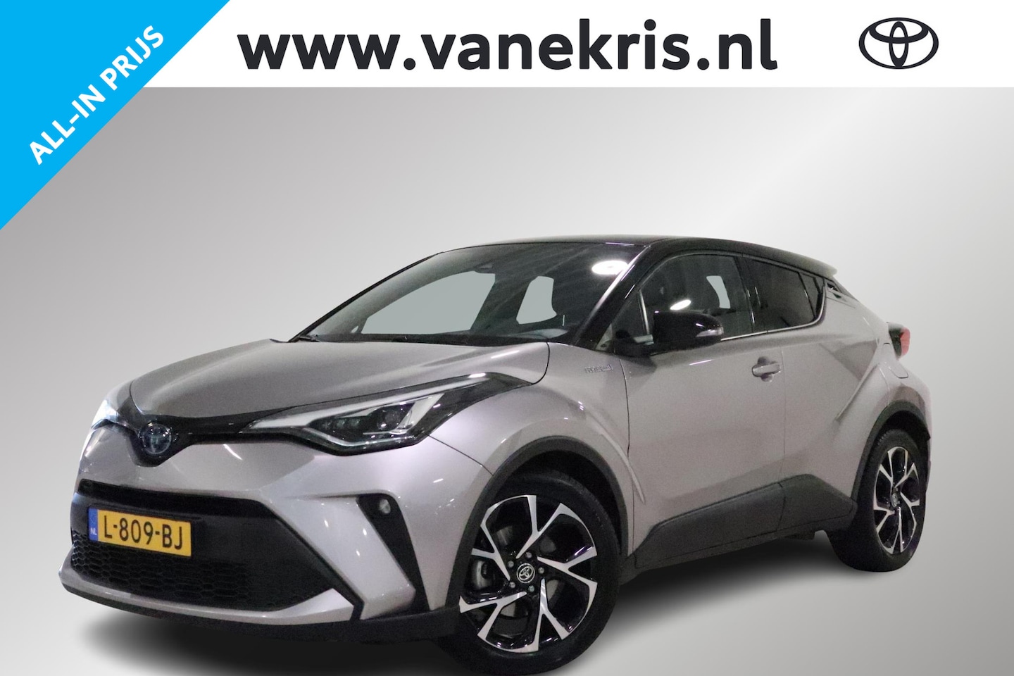 Toyota C-HR - 1.8 Hybrid Style 1.8 Hybrid Style, Navi, Led Pack, Camera, Bi-Tone, Adaptieve Cruise control, Apple CarPlay - AutoWereld.nl