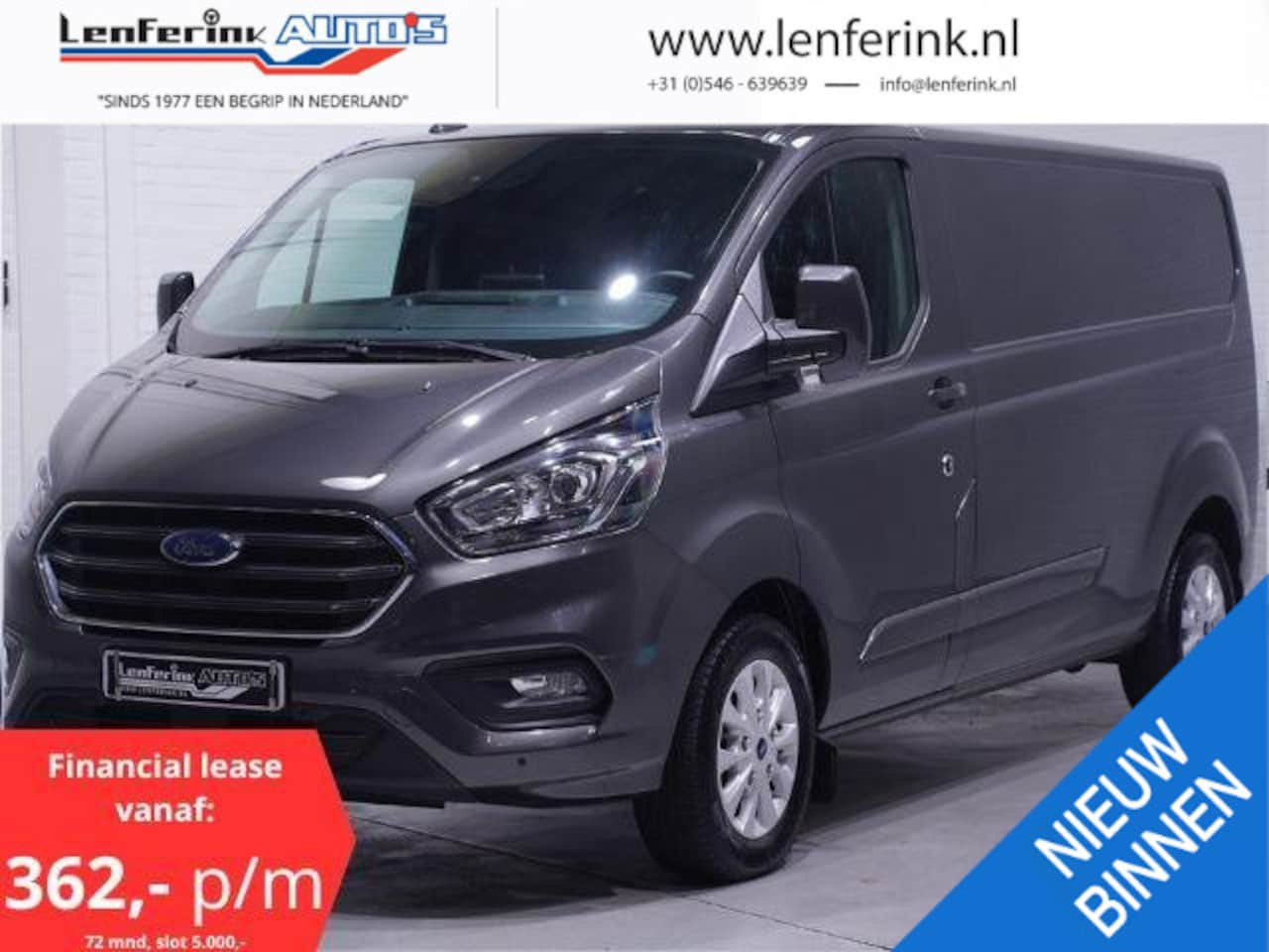 Ford Transit Custom - 2.0 TDCI 130 pk L2H1 Limited Navi, 16" LMV Cruise Control, PDC V+A, Airco, Apple Carplay, - AutoWereld.nl