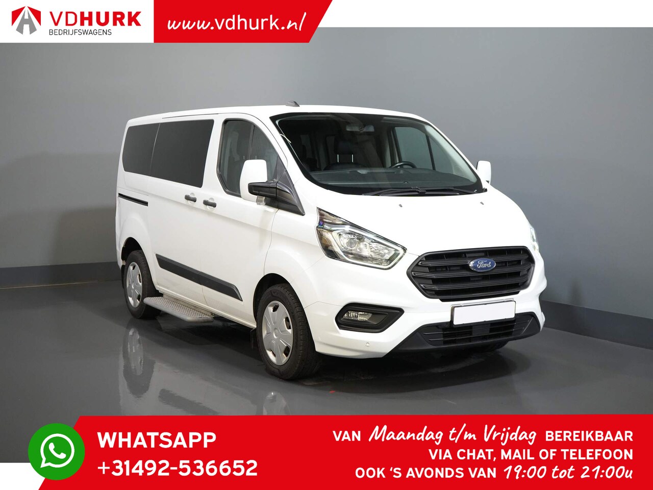 Ford Transit Custom Tourneo - 2.0 TDCI € 34.186,- incl. BTW/BPM Trend Combi/ Kombi/ 9 Persoons/ 9 P/ Cruise/ PDC/ Airco - AutoWereld.nl