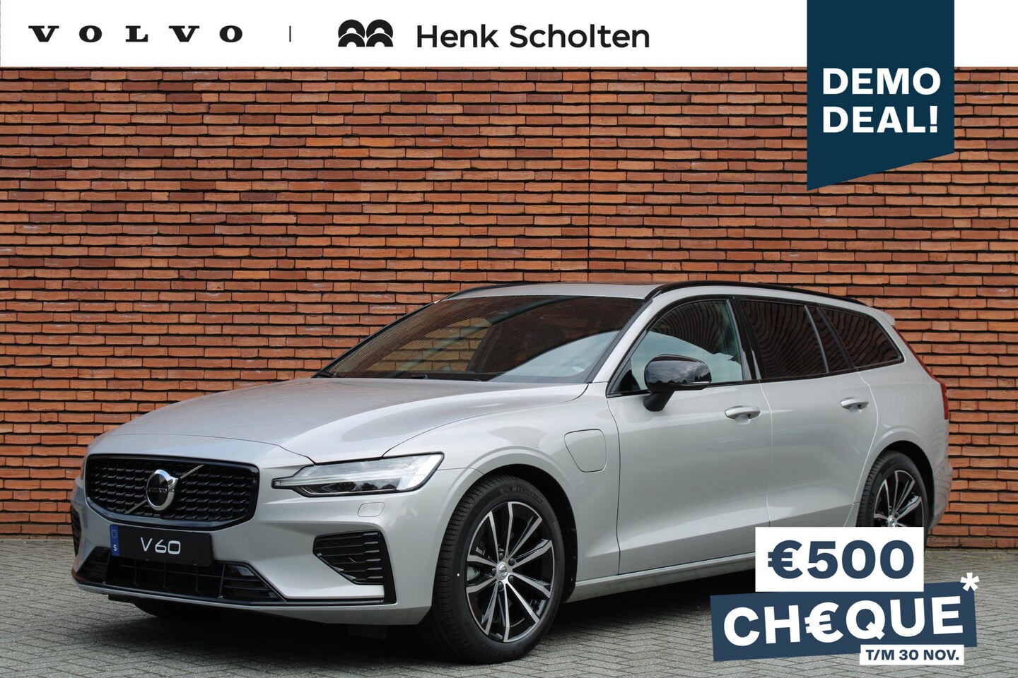 Volvo V60 - T6 AWD AUT8 350PK Ultimate Dark Adaptieve Cruise Control, Pilot Assist, Bowers & Wilkins a - AutoWereld.nl