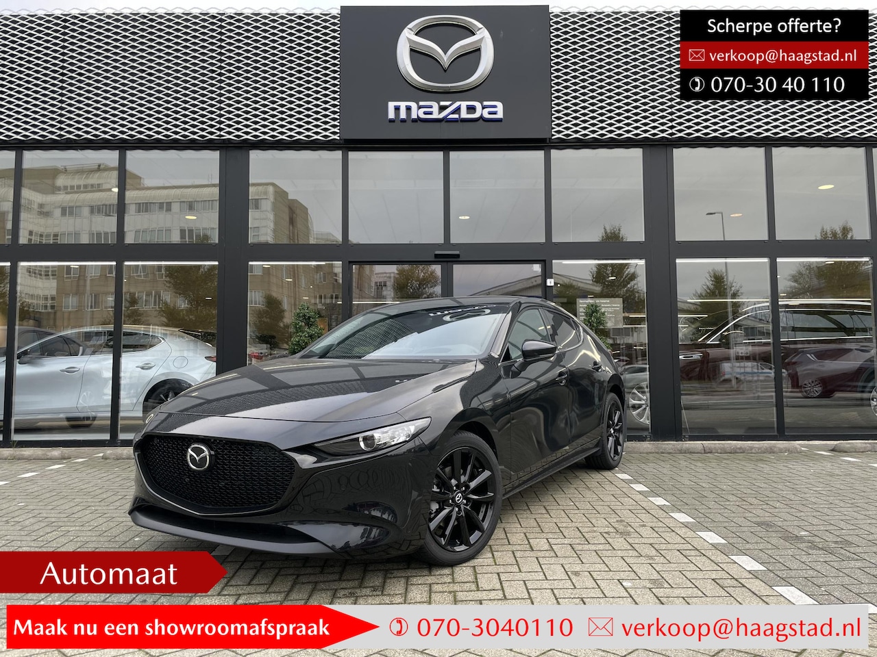 Mazda 3 - 2.0 e-SkyActiv-X M Hybrid 186 Homura Haagstad Netto Deal / 2025Model / Van: €39440.- Voor: - AutoWereld.nl