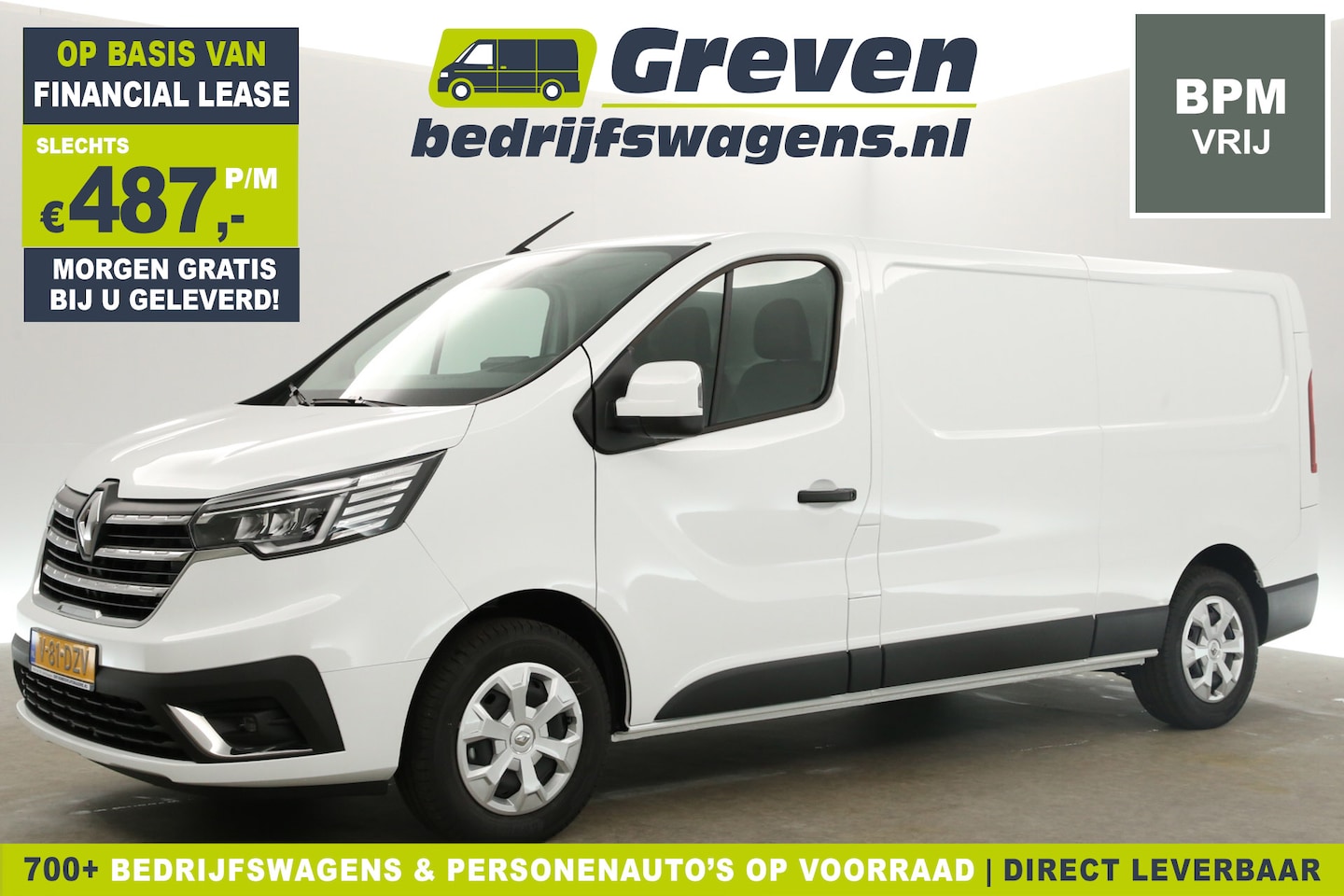 Renault Trafic - 2.0 dCi T30 L2H1 150PK | BPM Vrij | Automaat Airco Cruise Carplay Navi PDC LED 3 Persoons - AutoWereld.nl