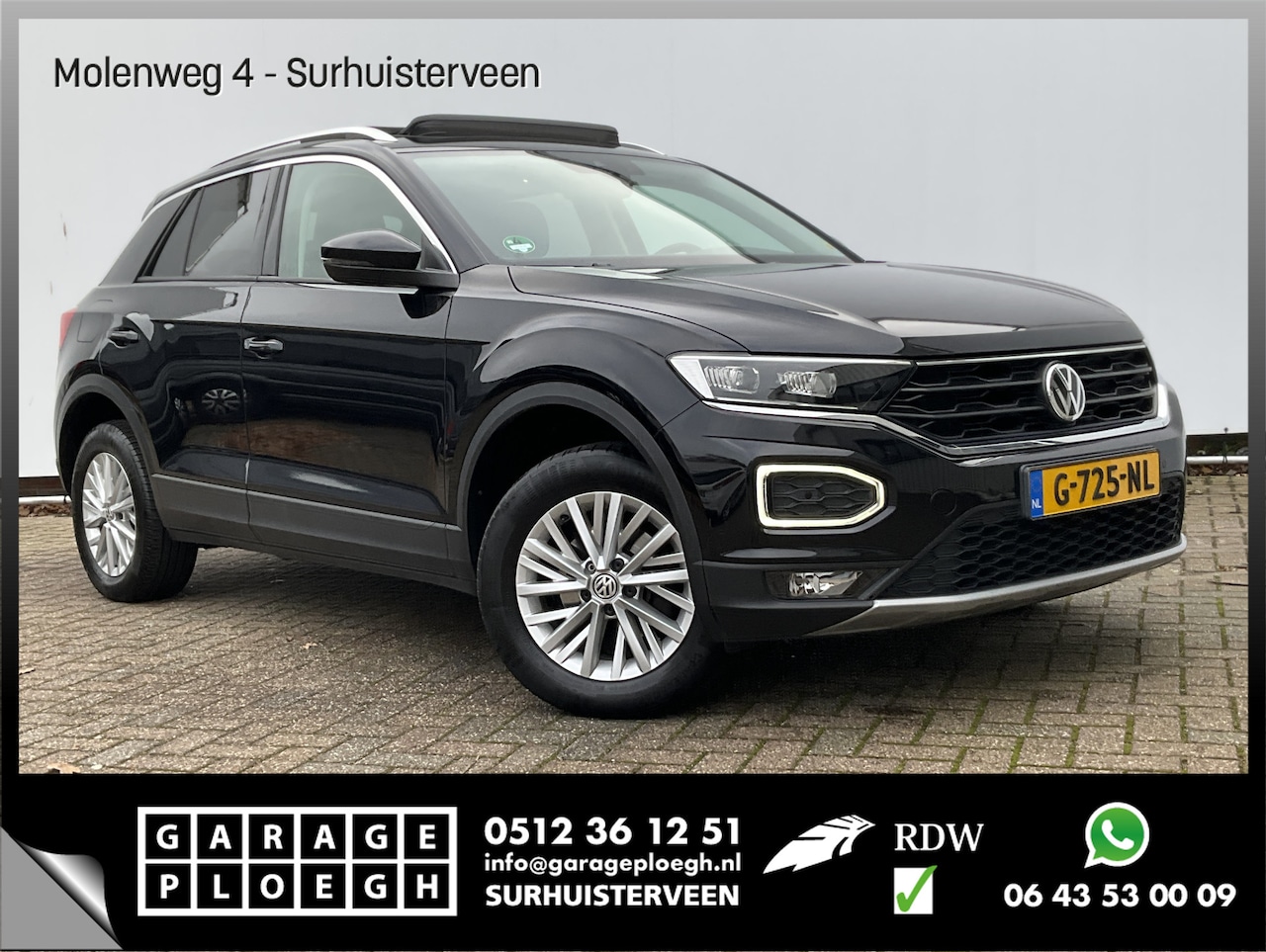 Volkswagen T-Roc - 1.5 TSI Style Automaat Pano.dak Adap.Cruise Trekhaak Digitaal Vol Opties! - AutoWereld.nl