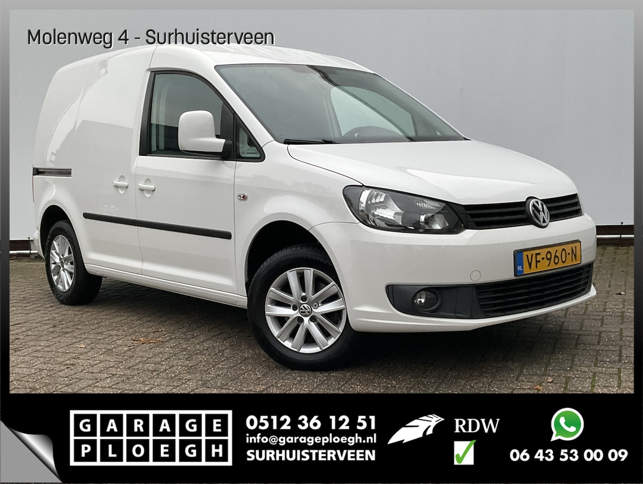 Volkswagen Caddy - 1.6 TDI Automaat Trekhaak Cruise Navi Voll.onderhouden! - AutoWereld.nl