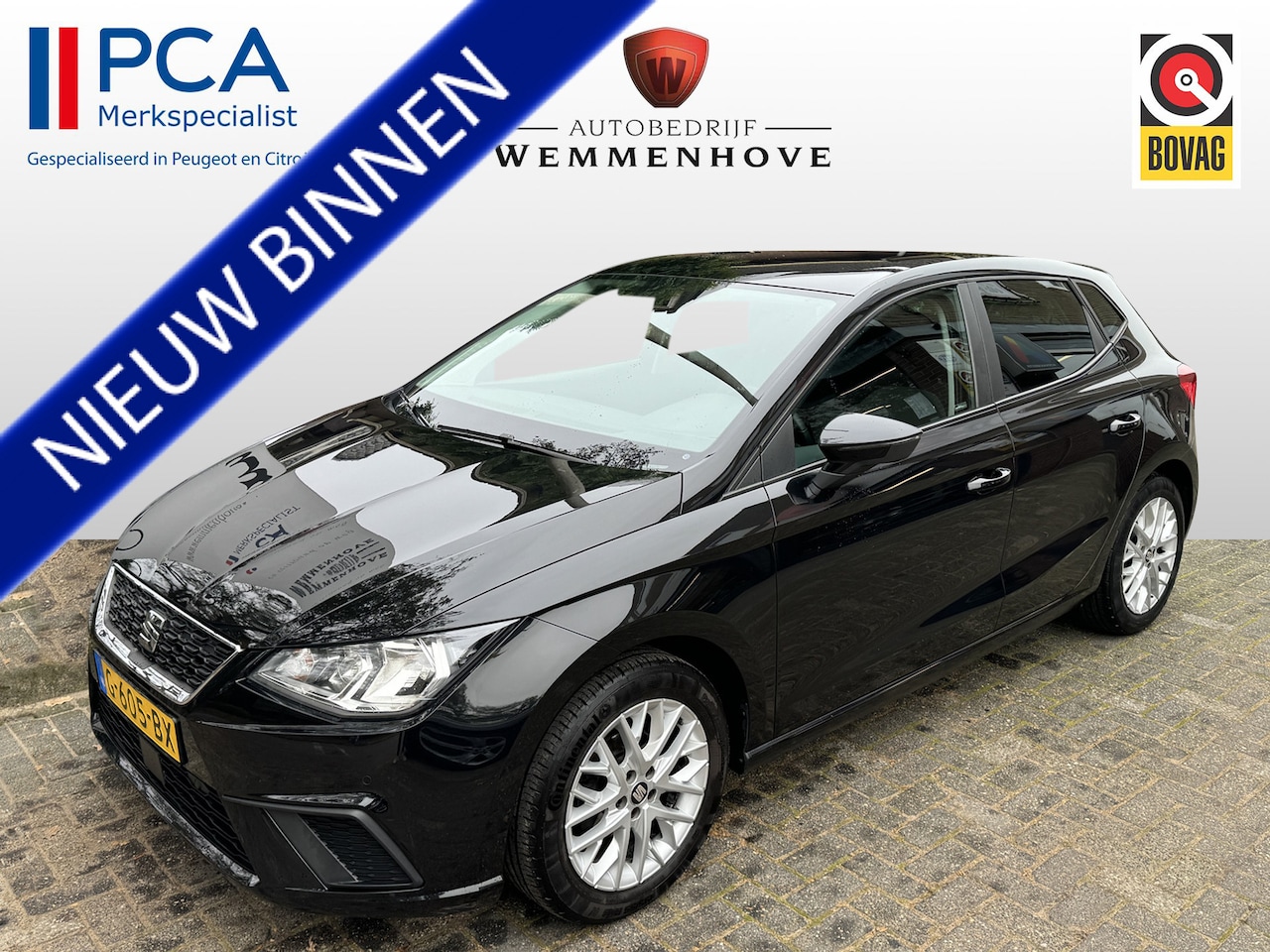 Seat Ibiza - 1.0 TSI Style Business Intense Airco/El.ramen/Navi/Alu wielen/Camera - AutoWereld.nl