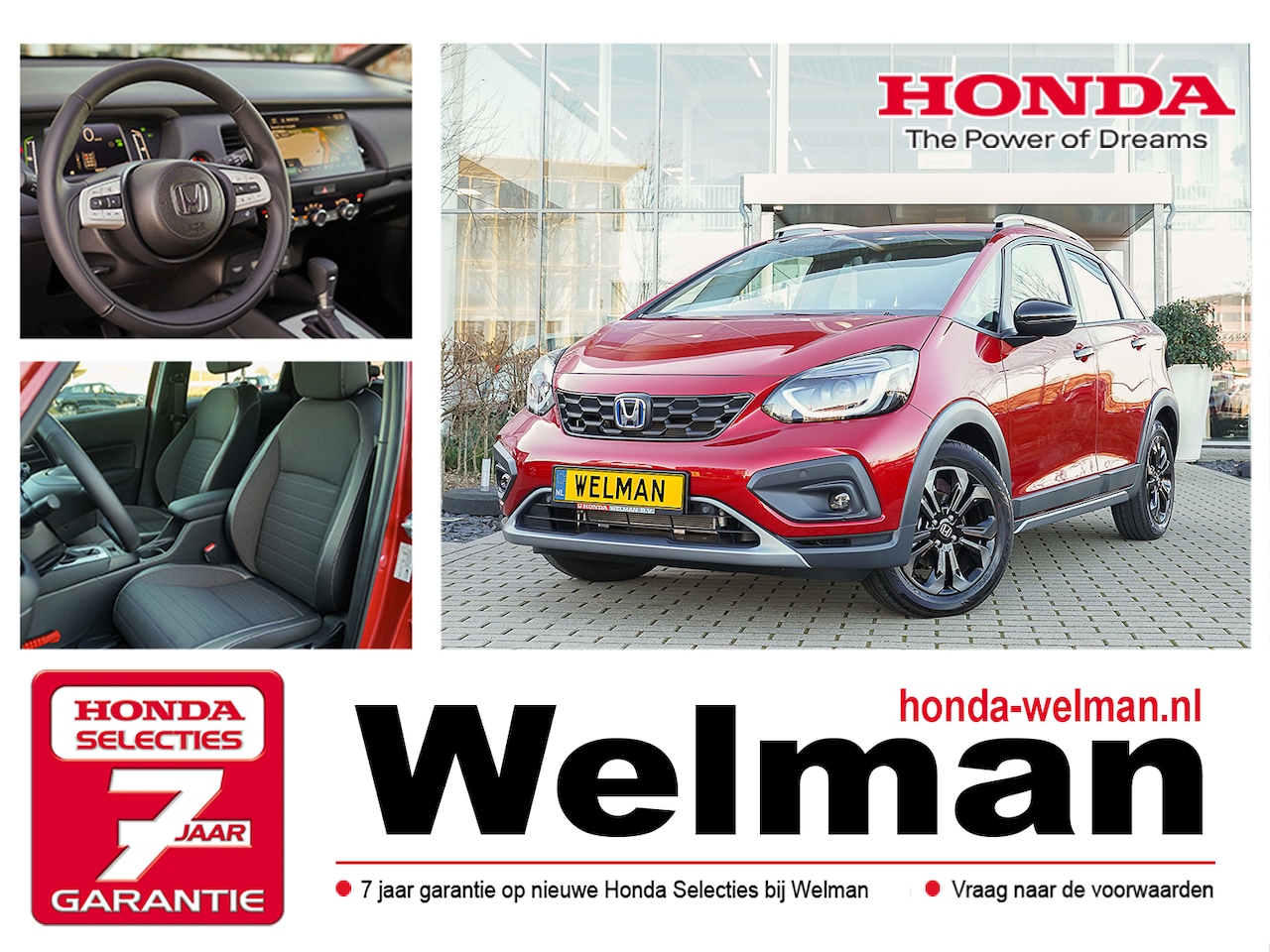 Honda Jazz - 1.5i e:HEV ADVANCE CROSSTAR - HYBRID - AUTOMAAT - CAMERA - AutoWereld.nl