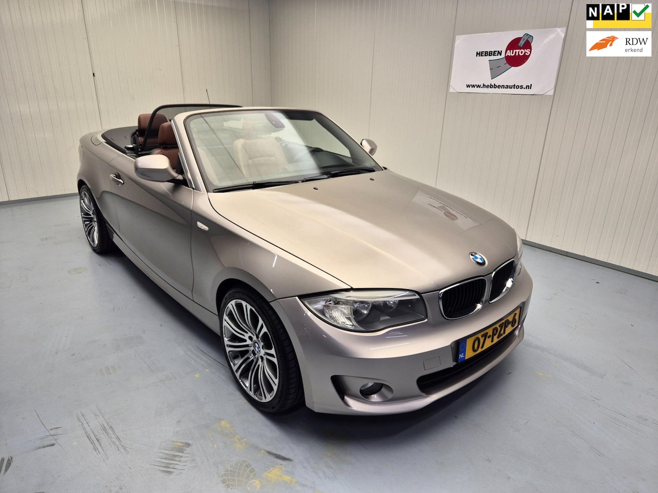 BMW 1-serie Cabrio - 118i Executive Navi Leer Ecc Cruise Control Alu Velgen Pdc - AutoWereld.nl