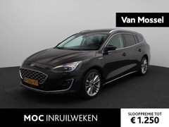 Ford Focus Wagon - 1.0 EcoBoost Vignale | Leder | Climate Control | Parkeersensoren | Achteruitrijcamera | Sc