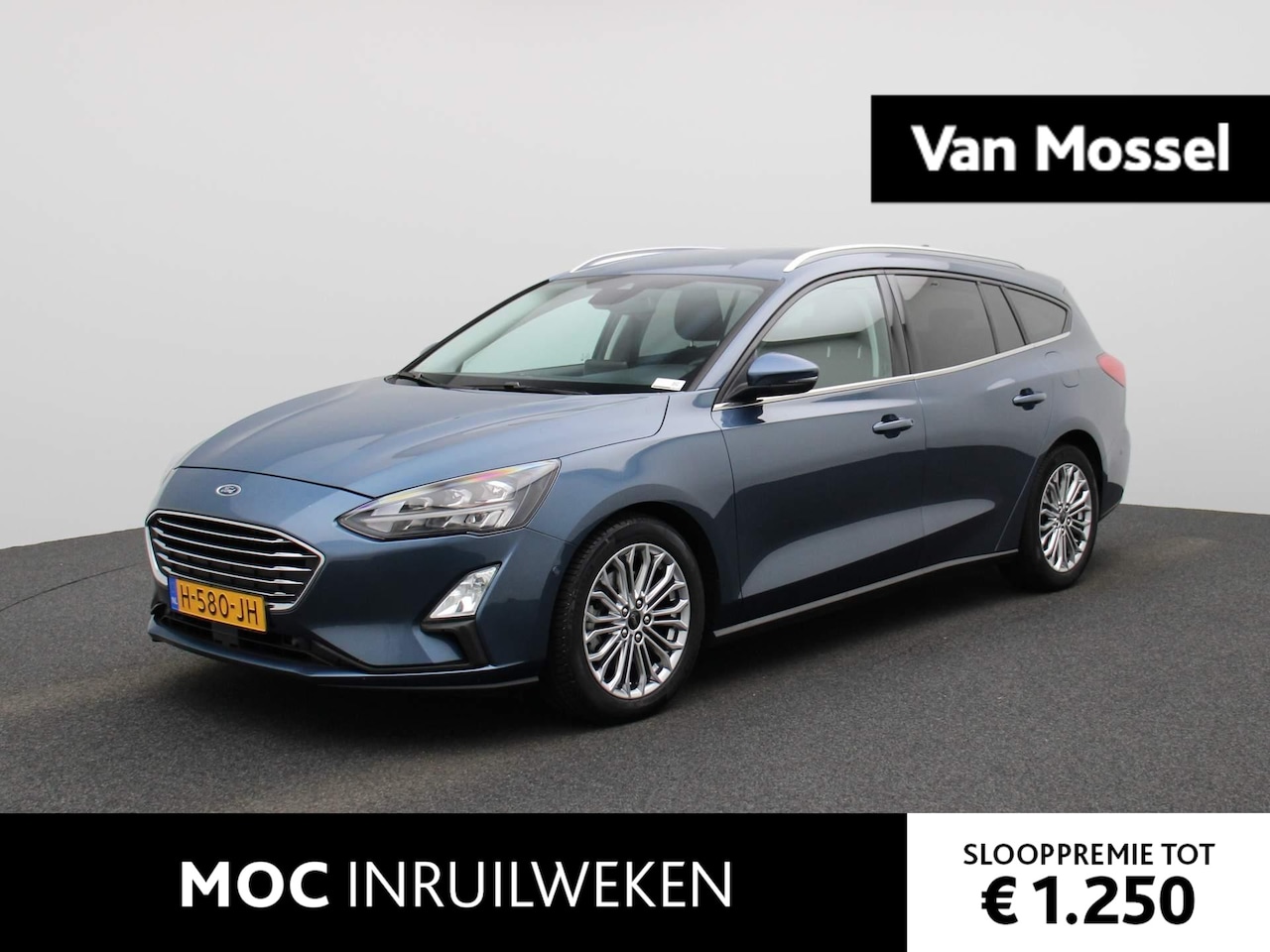 Ford Focus Wagon - 1.0 EcoBoost Titanium Business | Navigatie | Climate Control | Parkeersensoren | Lichtmeta - AutoWereld.nl