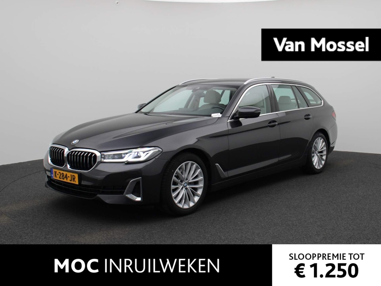 BMW 5-serie Touring - 520i High Executive Edition | Leder | Navigatie | Clima | Parkeersensoren | Lichtmetalen V - AutoWereld.nl