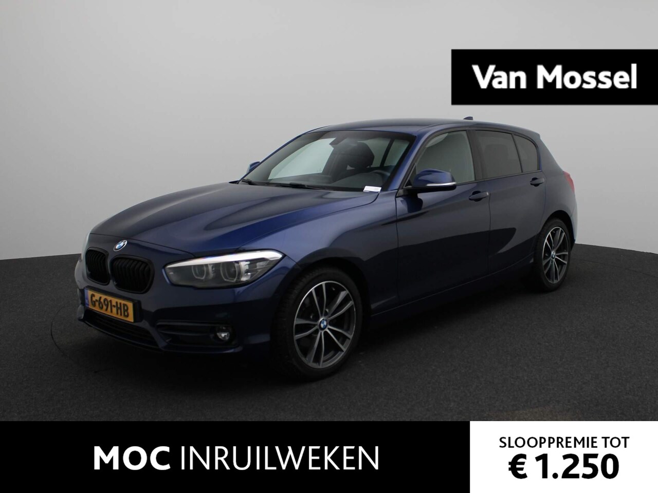 BMW 1-serie - 118i Edition Sport Line Shadow Executive | Navigatie | Clima | Camera | Lichtmetalen Velge - AutoWereld.nl