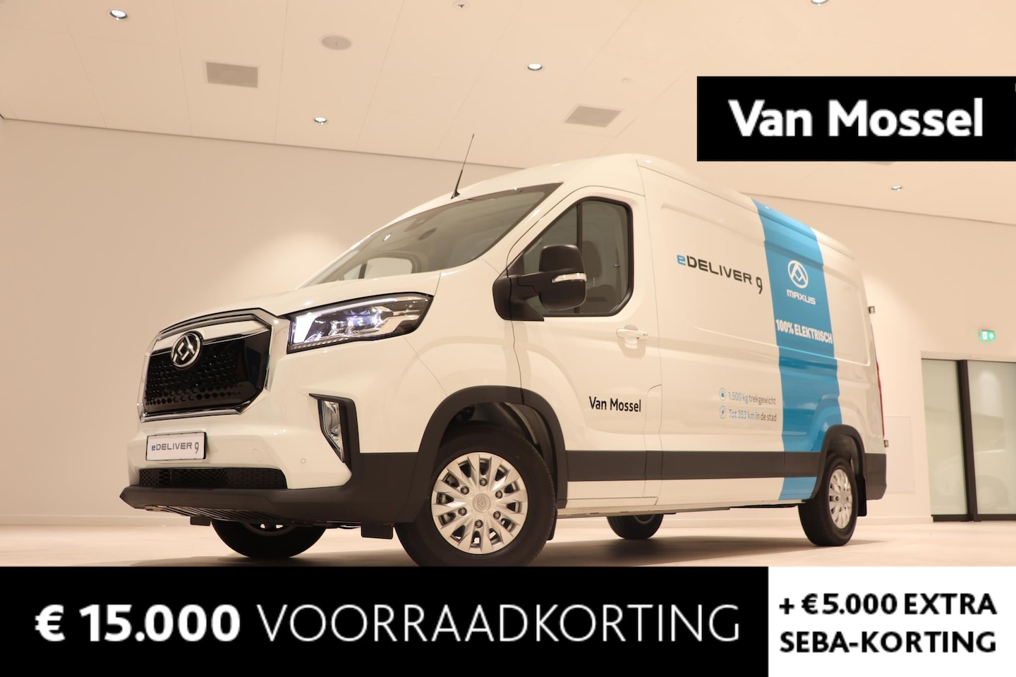 Maxus eDeliver 9 - L3H2 89 kWh LMV | Lat om Lat Betimmering | Betonplex Laadvloer | BTW AUTO | DEMO | - AutoWereld.nl