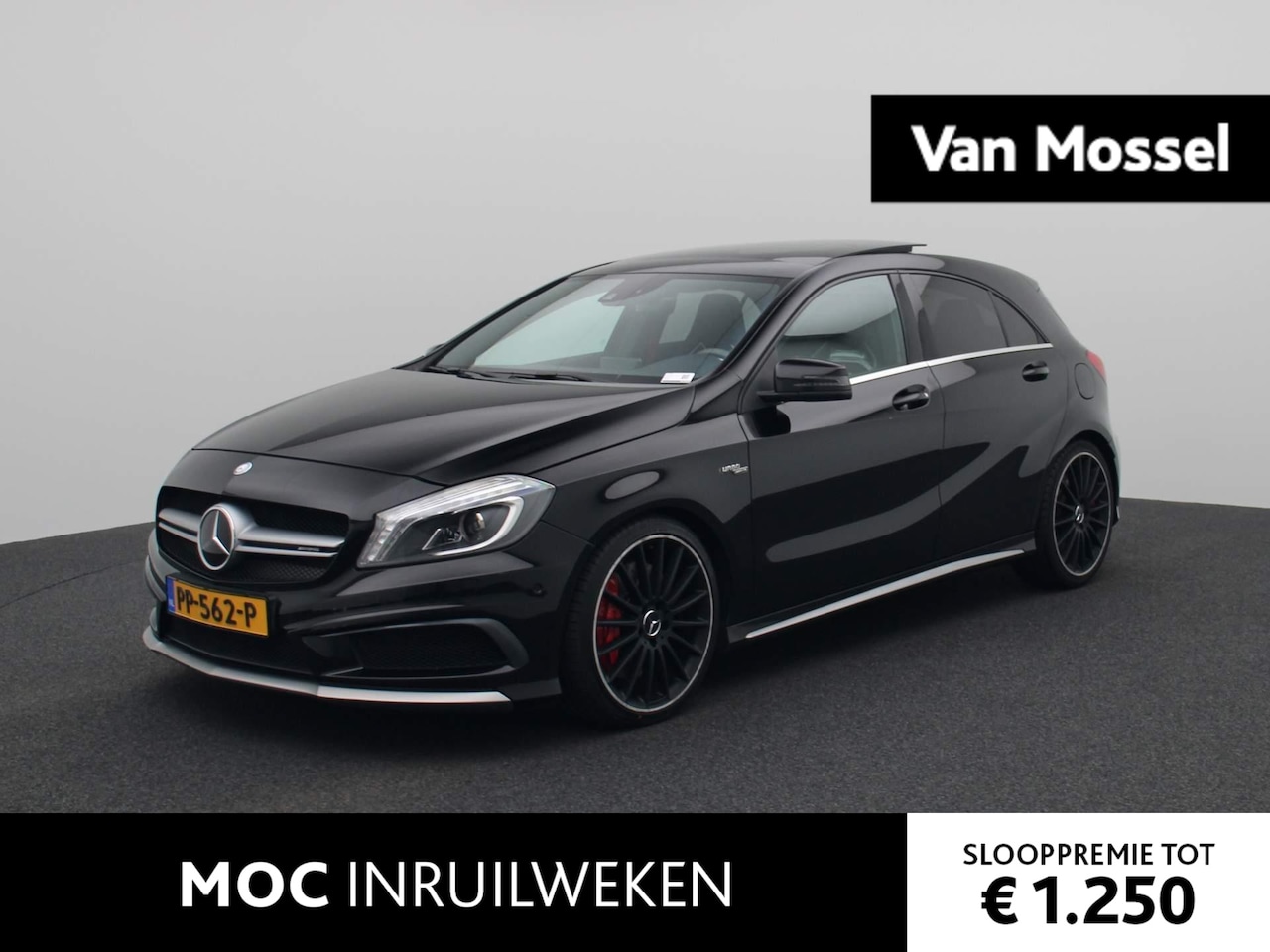 Mercedes-Benz A-klasse - AMG 45 4MATIC | Dealer Onderhouden  | PANORAMADAK | MEMORYSEATS | NAVIGATIE | STOELVERWARM - AutoWereld.nl