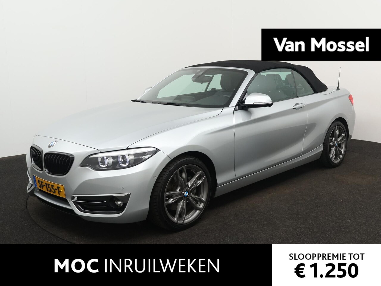 BMW 2-serie Cabrio - 220i High Executive | STOELVERWARMING | LED VERLICHTING | LEDER | CLIMATE CONTROL | ACHTER - AutoWereld.nl