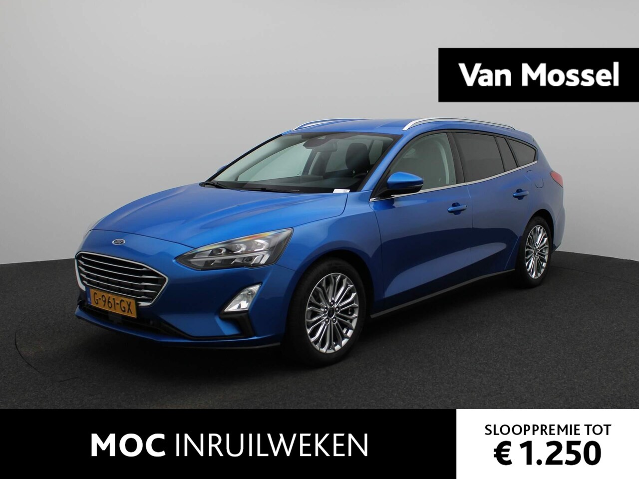 Ford Focus Wagon - 1.0 EcoBoost Titanium Business | B&O | KEYLESS START | CLIMATE CONTROL | NAVIGATIE | PARKE - AutoWereld.nl