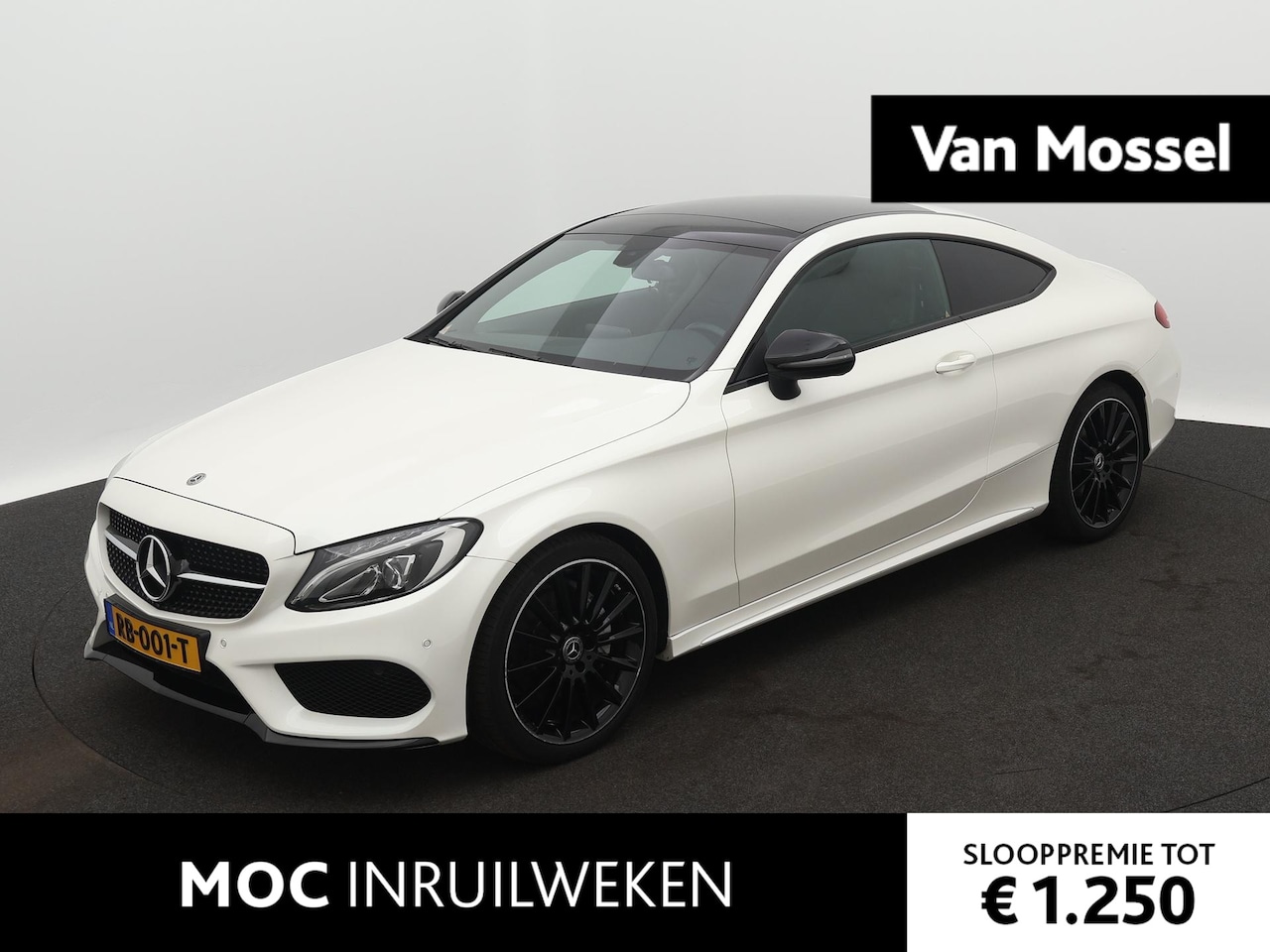 Mercedes-Benz C-klasse Coupé - 180 Business | AMG PAKKET | PANORAMADAK | ACHTERUITRIJCAMERA | ELEKTRISCH BEDIENBARE ACHTE - AutoWereld.nl