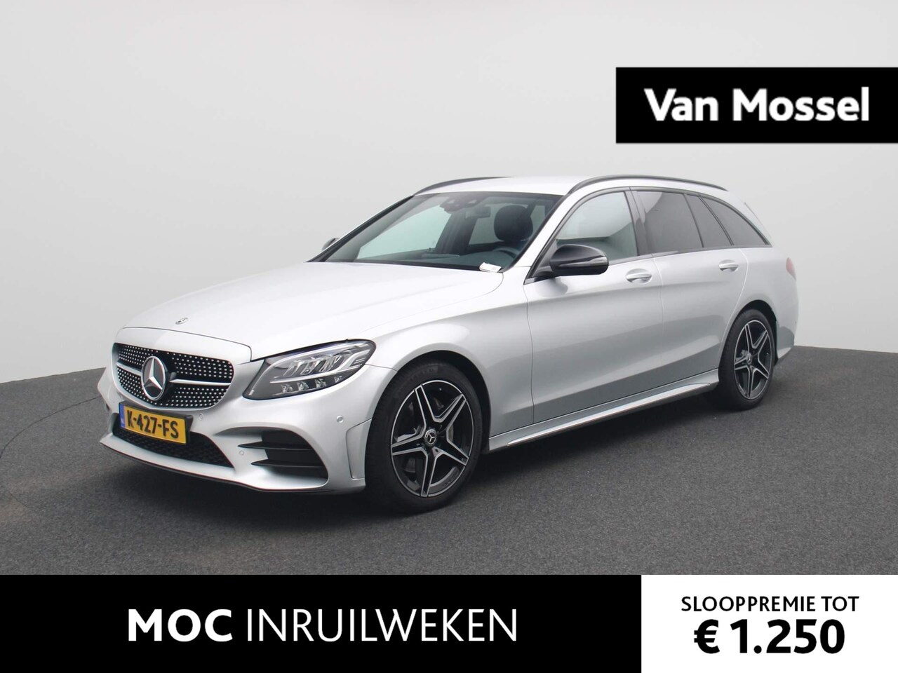 Mercedes-Benz C-klasse Estate - 180 Business Solution AMG | Half-Leder | Navi | ECC | PDC | LM V | LED | Cam | - AutoWereld.nl