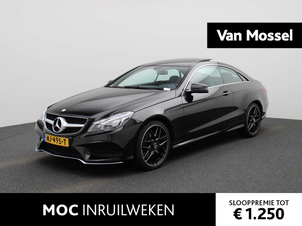 Mercedes-Benz E-klasse Coupé - 200 Prestige | Leder | Navi | ECC | PDC | Schuifdak | LMV | Cam | 38DKM!! | - AutoWereld.nl