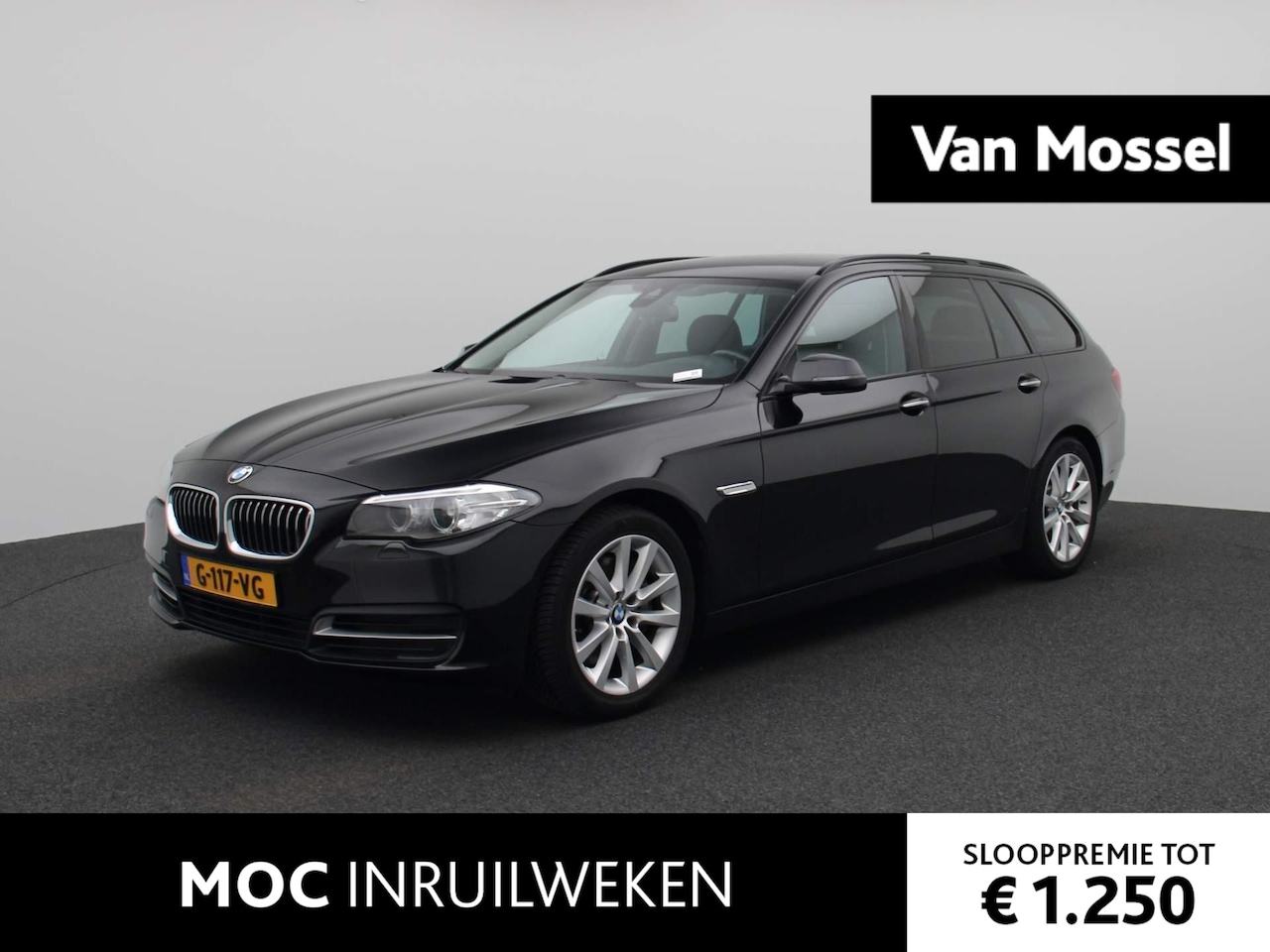 BMW 5-serie Touring - 528i Executive | Lederen Bekleding | Navigatie | Stoelverwarming | LED Verlichting | - AutoWereld.nl