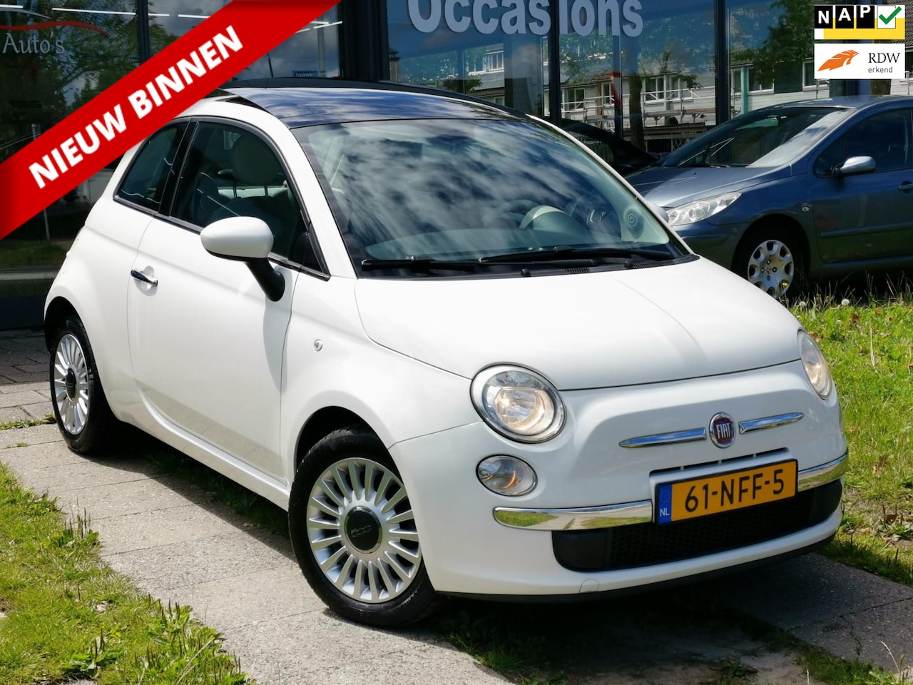 Fiat 500 - 1.2 Lounge |AUT|PANO|AIRCO|ELEK.RAMEN|NAP|APK. - AutoWereld.nl