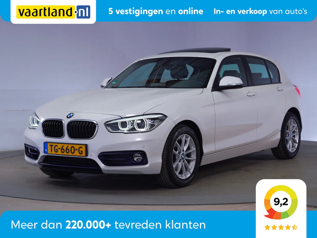 BMW 1-serie - 118i High Executive Aut [ Leder Sportzetels Schuifdak Nav ] - AutoWereld.nl