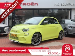 Abarth 500 - 500C *Auto van de Week actie Cabrio 42 kWh 155PK Turismo, Rijklaarprijs | 18 inch wielen |