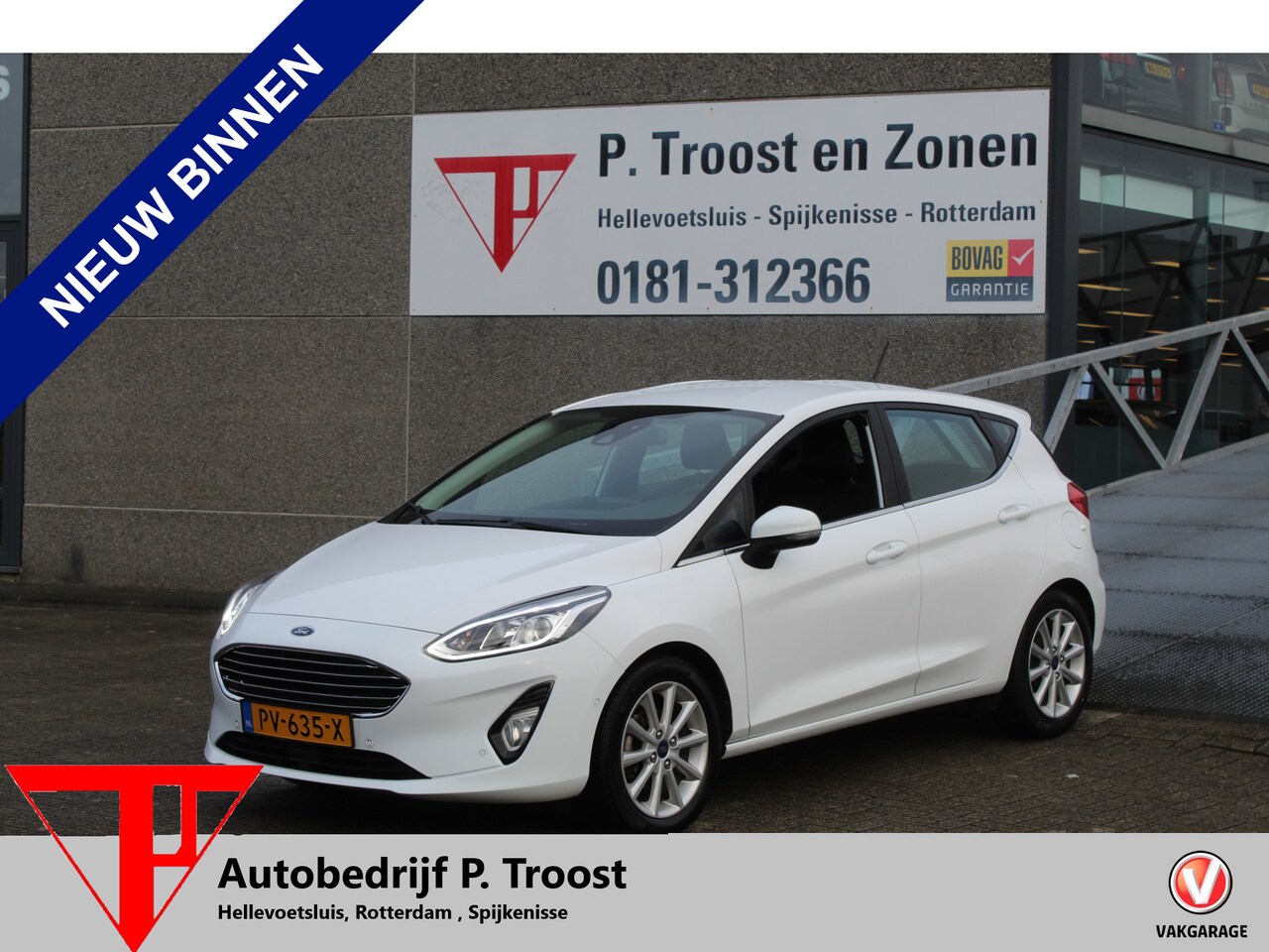 Ford Fiesta - 1.0 EcoBoost 100pk Titanium Navigatie/Apple car play/Camera/Parkeersensoren/Cruise control - AutoWereld.nl