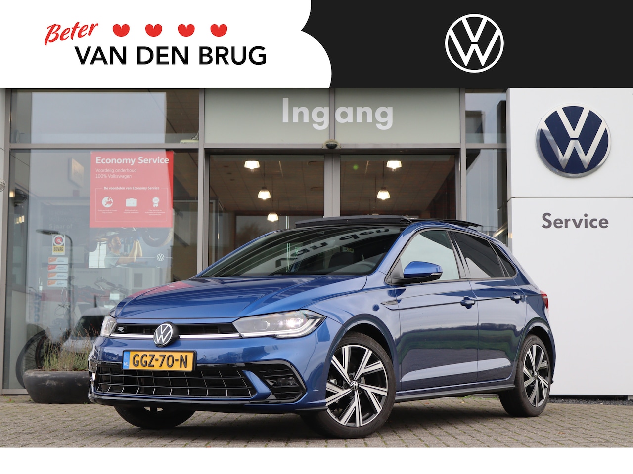 Volkswagen Polo - 1.0 TSI 95 pk DSG R-Line Business | Navigatie | Panoramadak | Climatronic | Camera | Stoel - AutoWereld.nl