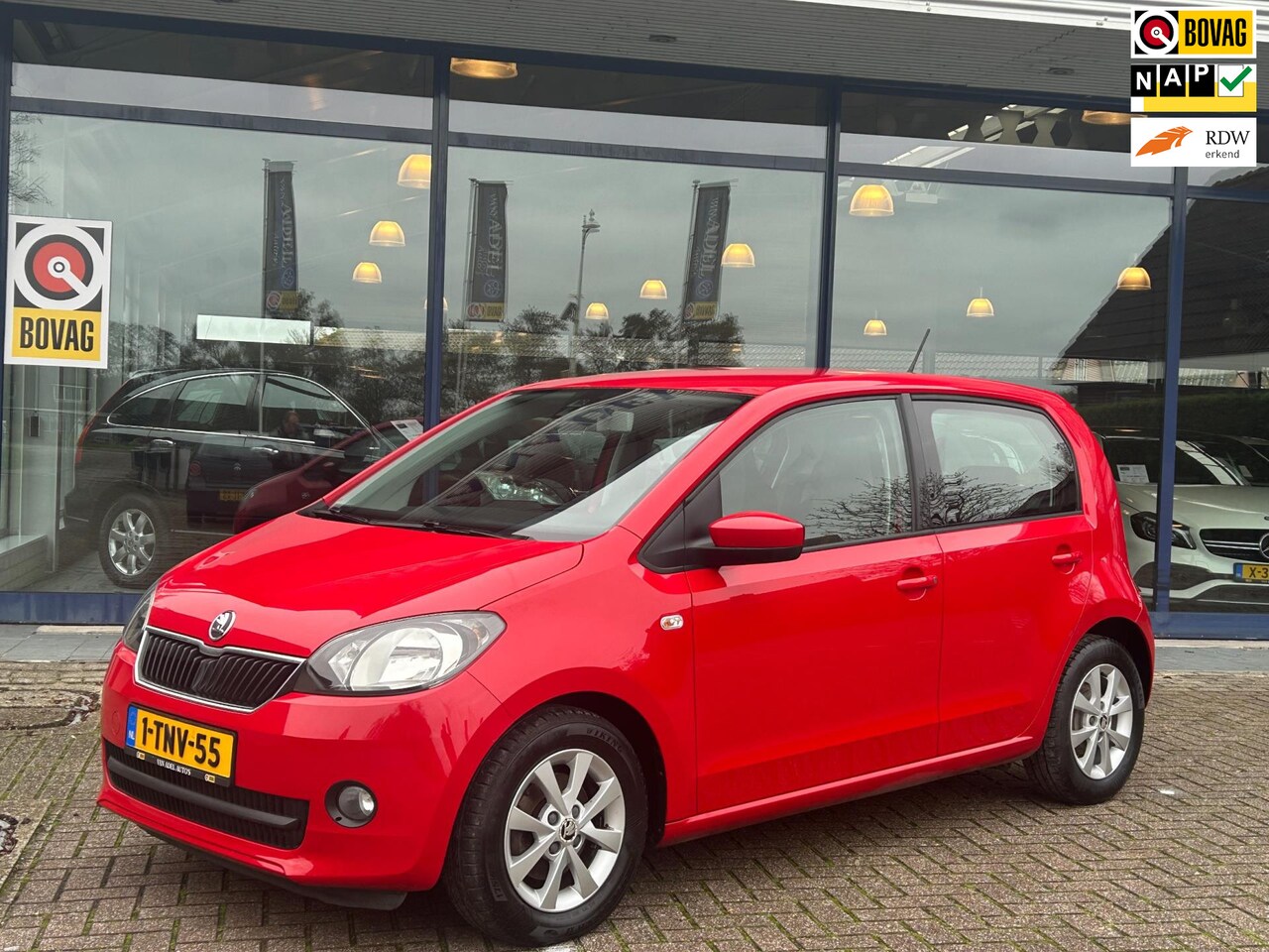 Skoda Citigo - 1.0 Greentech Drive 5Drs Airco Cruise LM-Velgen El. Pakket Isofix NAP NL-Auto Dealeronderh - AutoWereld.nl