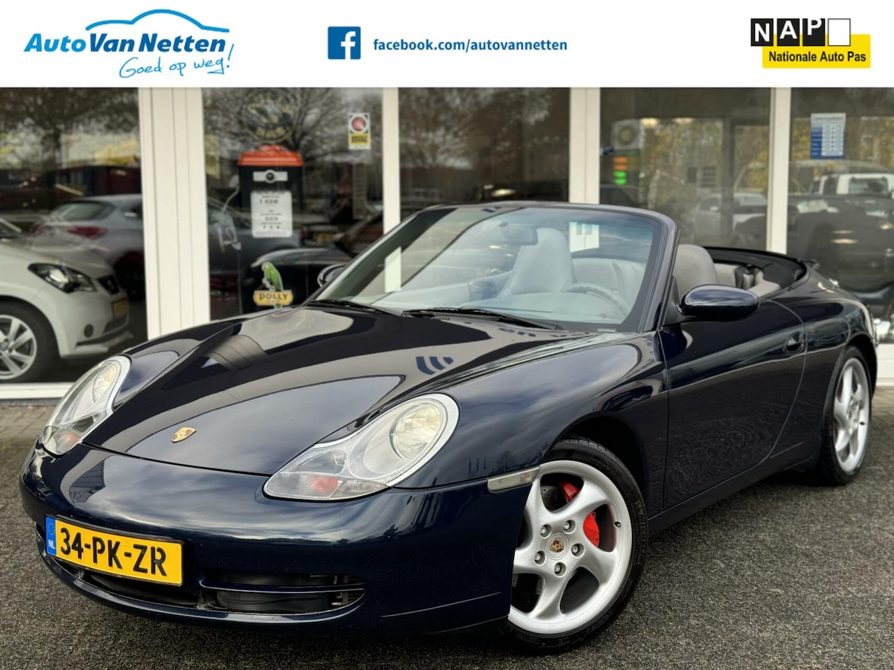 Porsche 911 Cabrio - 3.4 6 cilinder Boxer Automaat, Leder,Clima,18"lmv,Cruise,Radio/cd+navi, - AutoWereld.nl