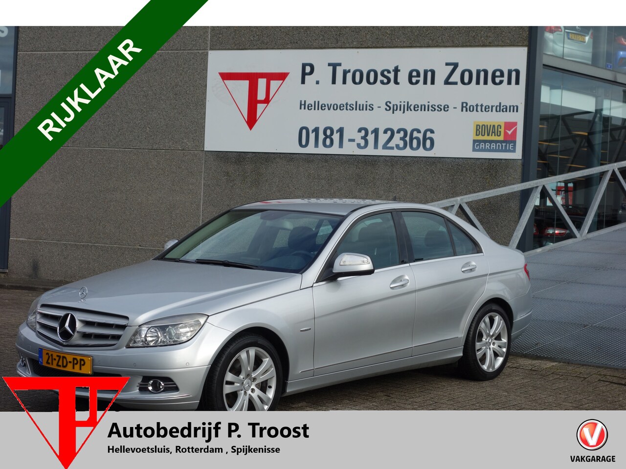 Mercedes-Benz C-klasse - 200 K Avantgarde AUTOMAAT/ NAVI/CLIMA-AIRCO/L.M. VELGEN/BLEUTOOTH/P.SENSOREN VOOR&ACHTER. - AutoWereld.nl