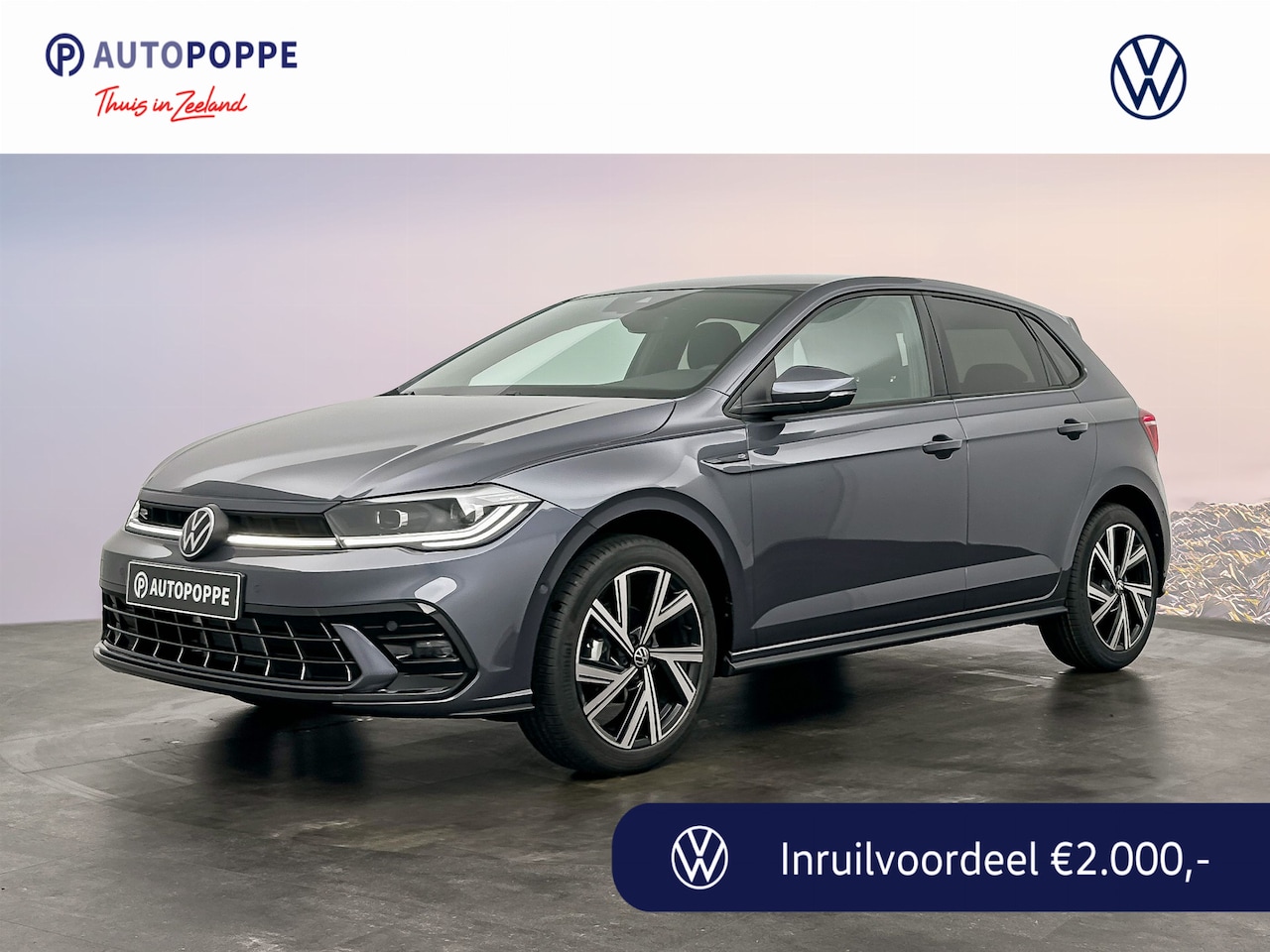 Volkswagen Polo - 1.0 TSI 95 5MT R-Line Edition | 'App-Connect' draadloze smartphone integratie | Achterlich - AutoWereld.nl