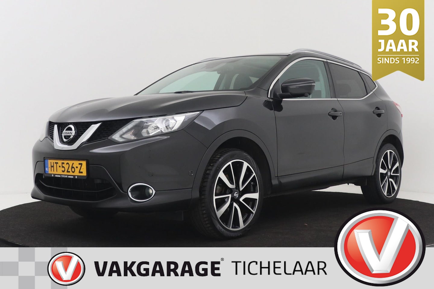 Nissan Qashqai - 1.2 Tekna | Trekhaak | Leer | Panoramadak | 360 camera | Stoelverwarming | Volledig Ond. | - AutoWereld.nl