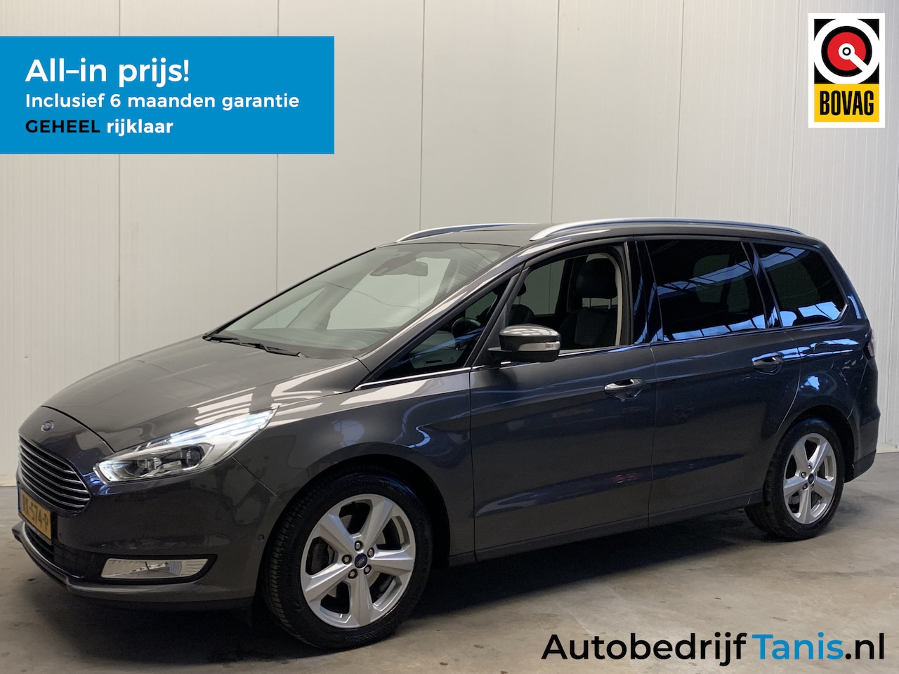 Ford Galaxy - 2.0 Titanium 241PK NAVI-LEDER-PANODAK-7PERSOONS-TREKHAAK-LANE.ASSIST-ECC-PDC - AutoWereld.nl