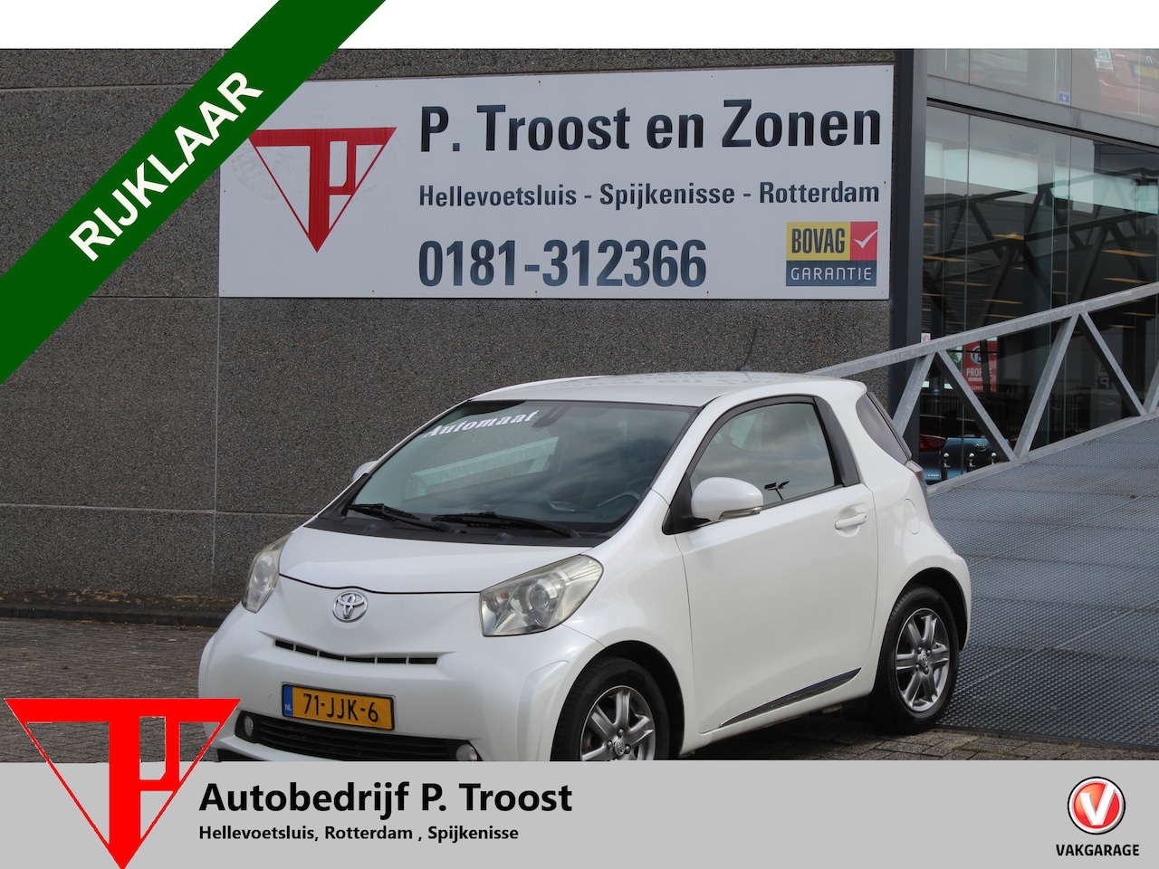 Toyota iQ - 1.0 VVTi Aspiration Automaat/Airco/Stoelverwarming/Lederen bekleding/Keyless entry+start/E - AutoWereld.nl