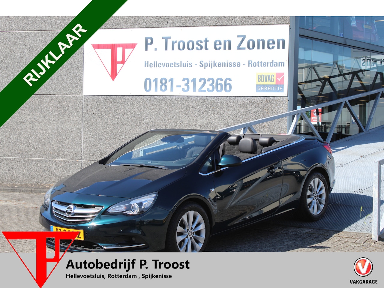 Opel Cascada - 1.6 Turbo Cabrio Automaat/Airco/Navigatie/Cruise control/Half lederen bekleding/Climate co - AutoWereld.nl