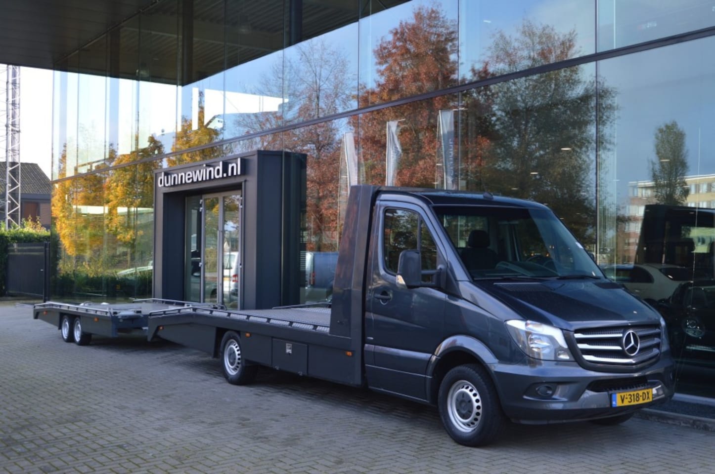 Mercedes-Benz Sprinter - 319 *Tijhof Oprijwagen+Tijhof Aanhanger*Automaat*Luchtvering*Lie - AutoWereld.nl