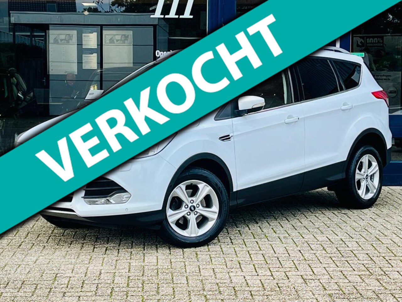 Ford Kuga - 1.6 Titanium 150PK! Navi l Cruise l Leder l PDC l Stoelverwarming l Airco ECC! 1e eigenaar - AutoWereld.nl