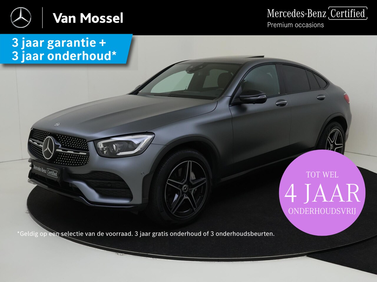 Mercedes-Benz GLC-klasse Coupé - 200 Premium Plus / AMG/ Night/ Schuifdak/ Burmester/ DISTRONIC - AutoWereld.nl