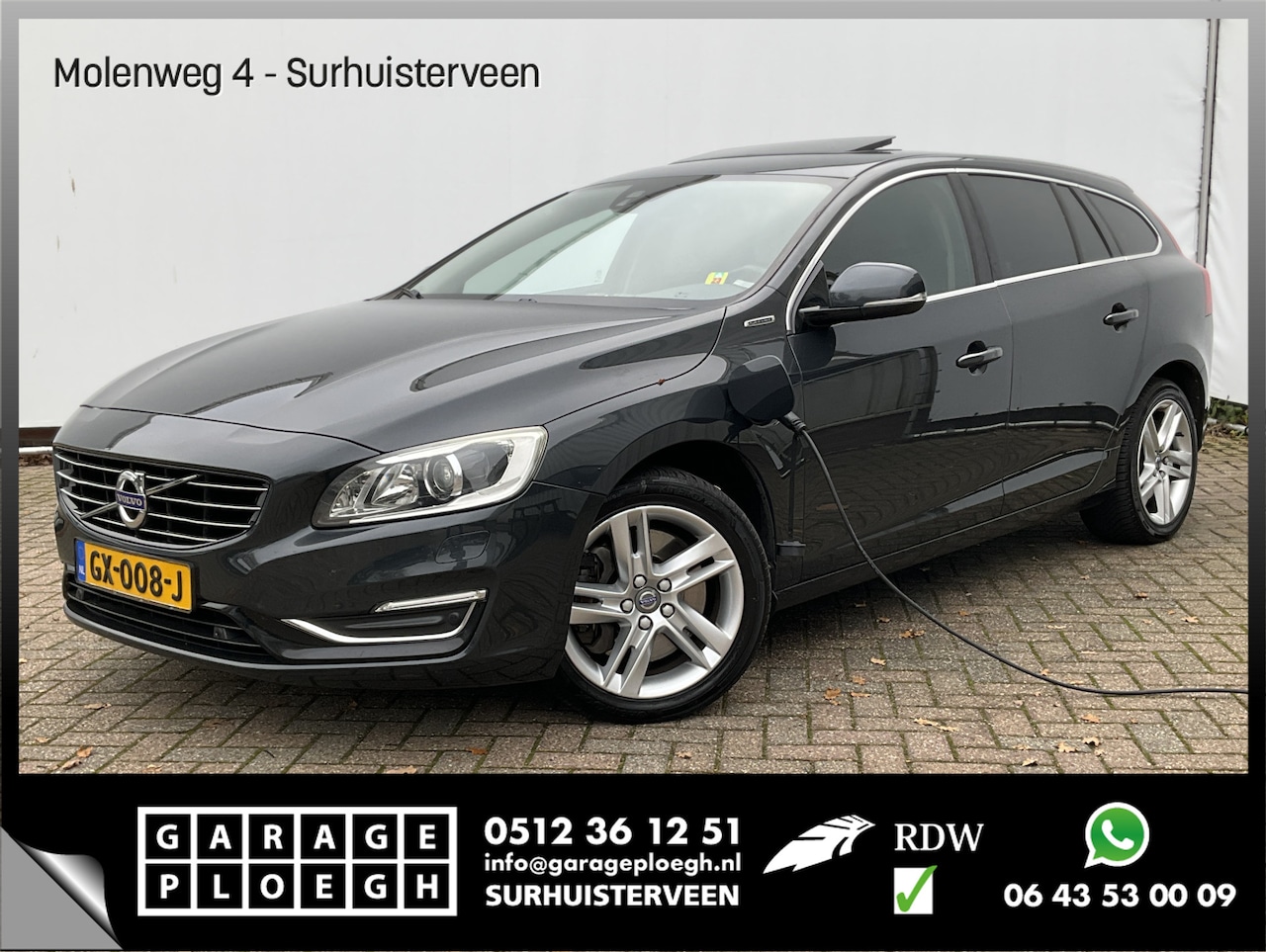 Volvo V60 - 2.4 D6 AWD Plug-In Leer Sunroof Memory Trekhaak Hybrid R-Design PHEV - AutoWereld.nl