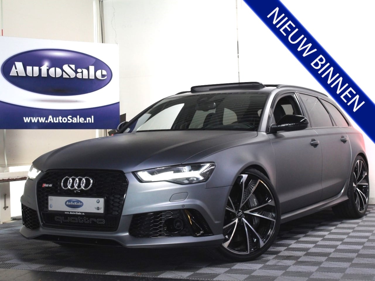 Audi RS6 - Avant 4.0 TFSI Quattro Performance PANO KERAMIC MATRIX HUD ACC '18 - AutoWereld.nl