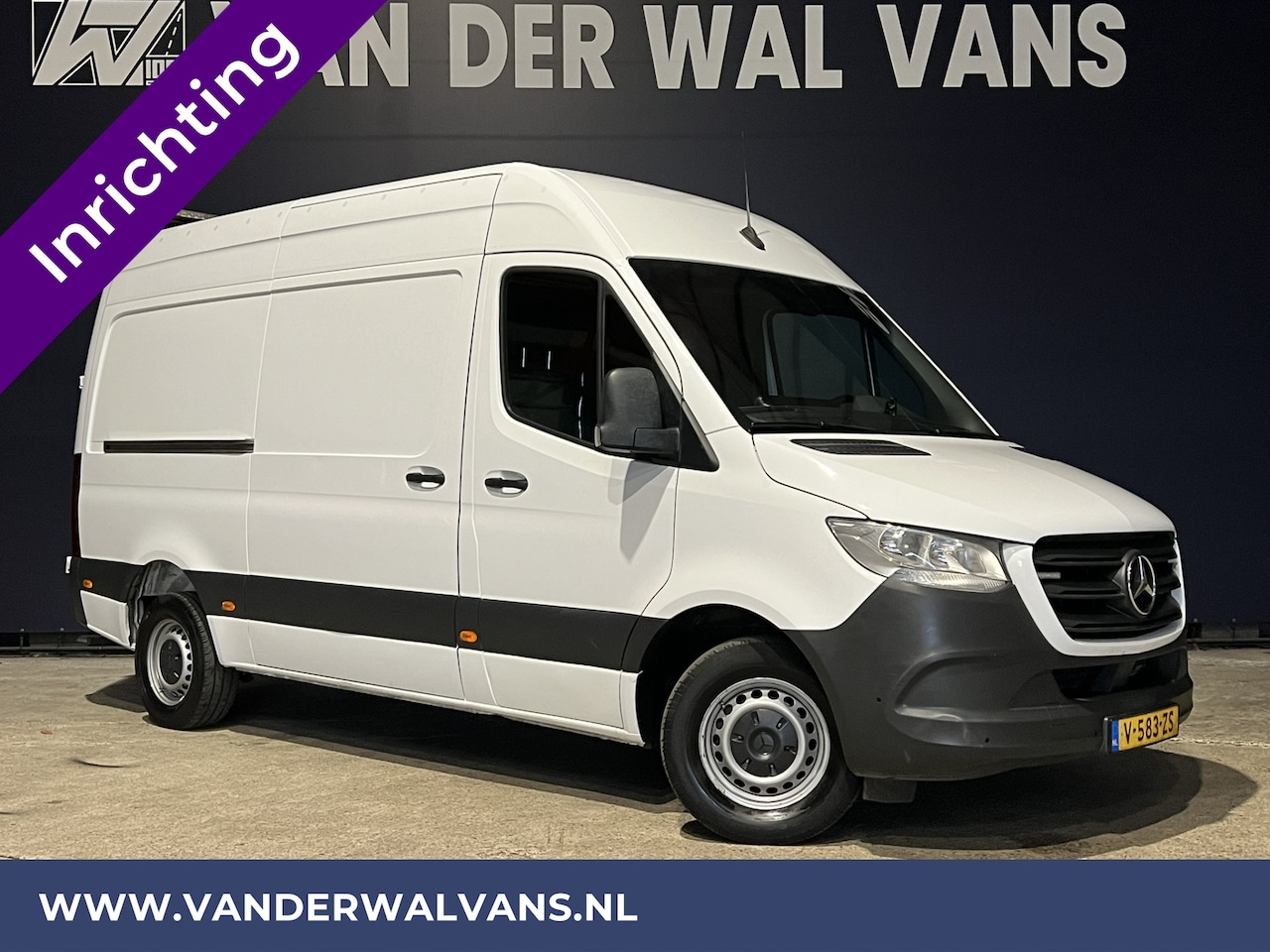 Mercedes-Benz Sprinter - 316 CDI 164pk 3500kg Trekhaak L2H2 inrichting Euro6 Airco | Omvormer Camera, Apple Carplay - AutoWereld.nl