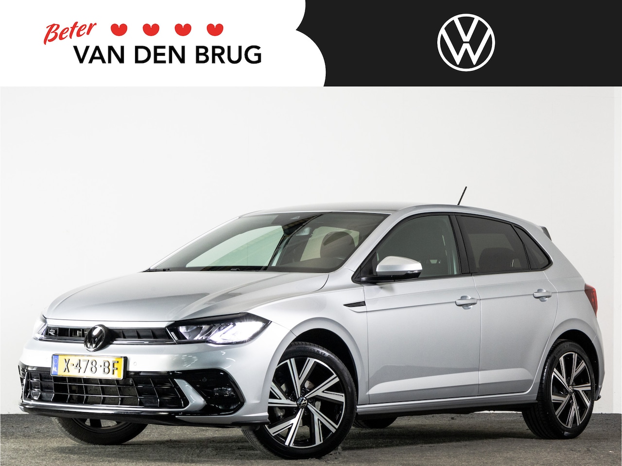 Volkswagen Polo - R-Line 1.0 TSI 95 PK DSG AUTOMAAT | LED | Stoelverwarming | | Navigatie Via Smartphone | A - AutoWereld.nl