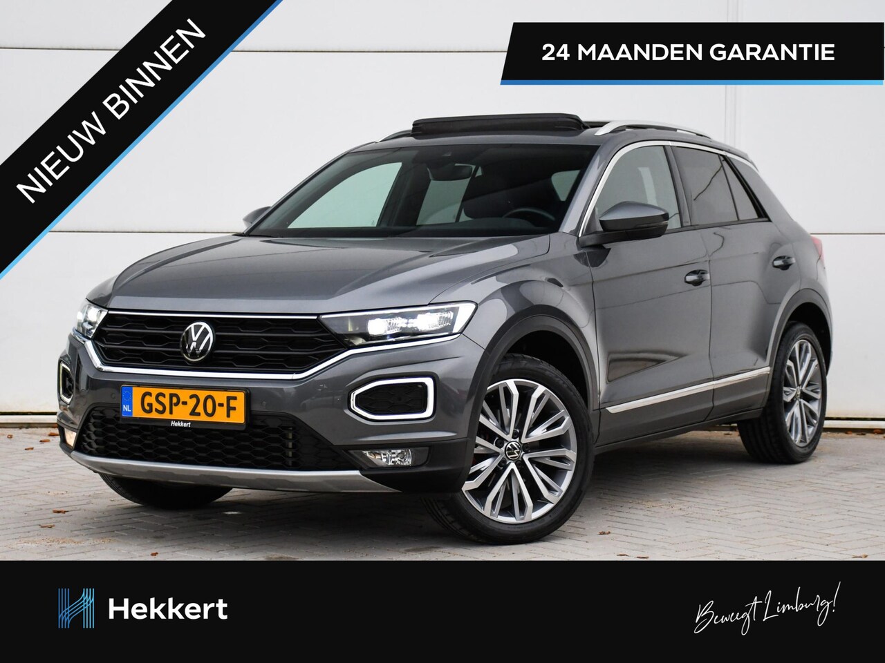 Volkswagen T-Roc - Sport 1.5 TSI 150pk Automaat SCHUIF-DAK | DODE HOEK | 18''LM | PDC + CAM. | LED | NAVI | D - AutoWereld.nl