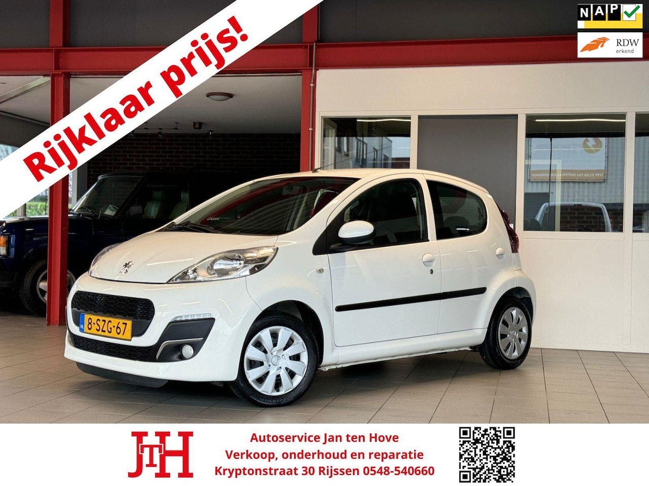 Peugeot 107 - 1.0 Active*Led*Airco*Mistlamp*Toerenteller* - AutoWereld.nl