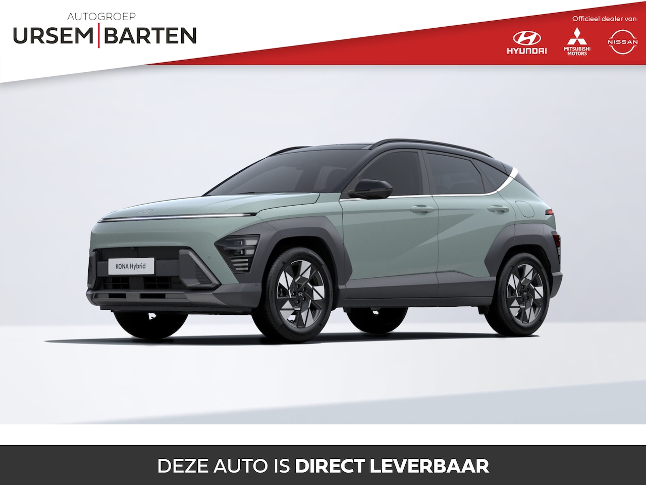 Hyundai Kona - 1.6 GDI HEV Premium Sky Mirage Green TT - AutoWereld.nl