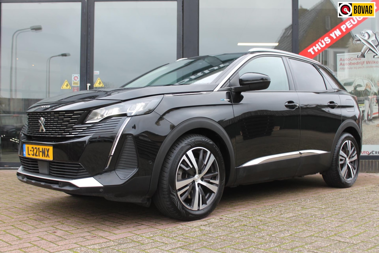 Peugeot 3008 - 1.6 HYbrid 225 Blue Lease Allure Stoelverwarming/Navi/LED/NAP! - AutoWereld.nl